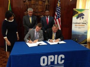 OPIC WRB Jamaica Signing