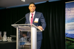 H.G. Chissell, Advanced Energy Group moderating at Island Resiliency Action Challenge
