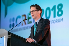 Matt Perks, CEO of New Energy Events kicking off CREF 2018